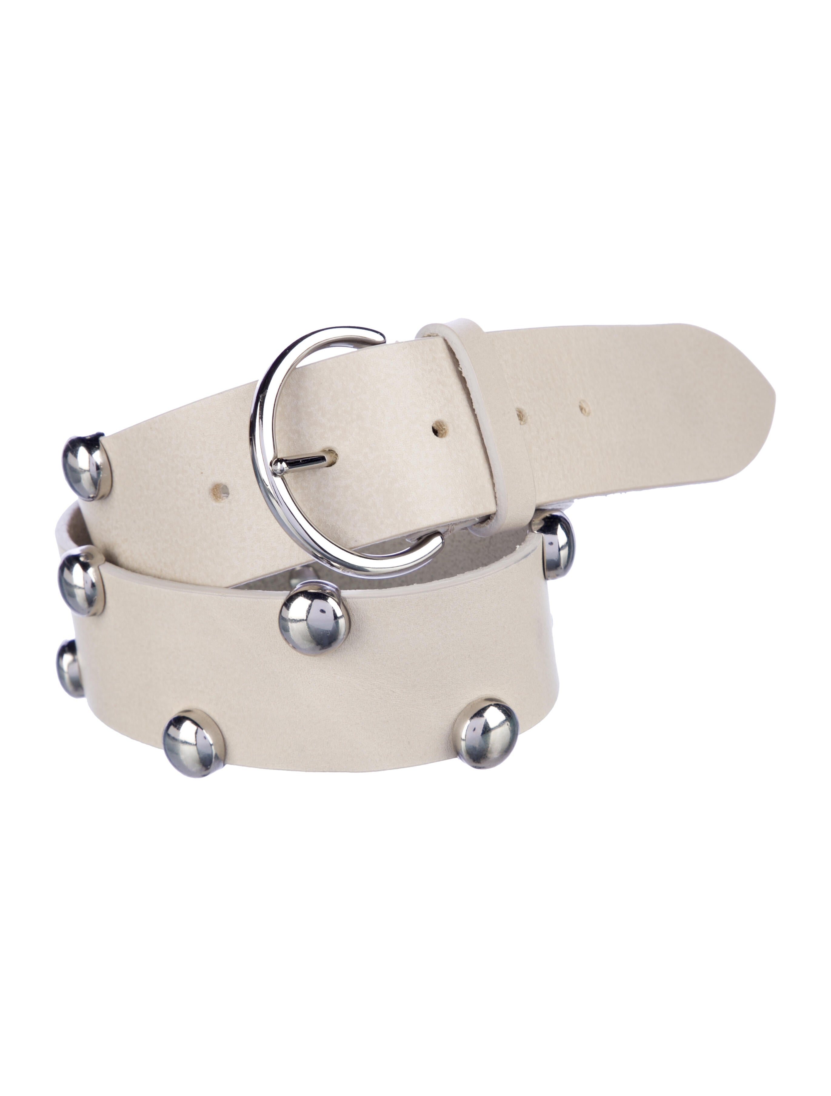 Iro Leather Studded Accents Waist Belt