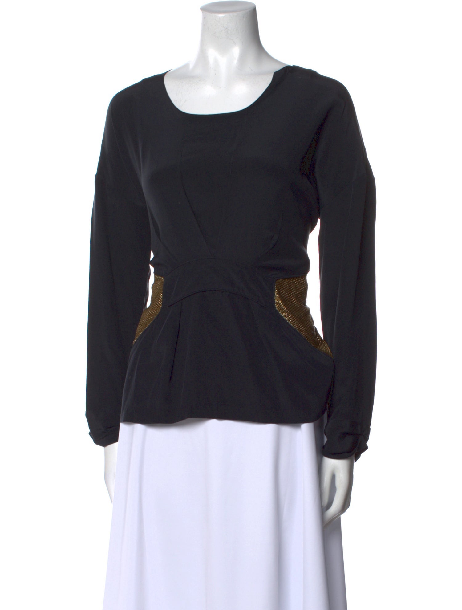 Iro Silk Scoop Neck Top