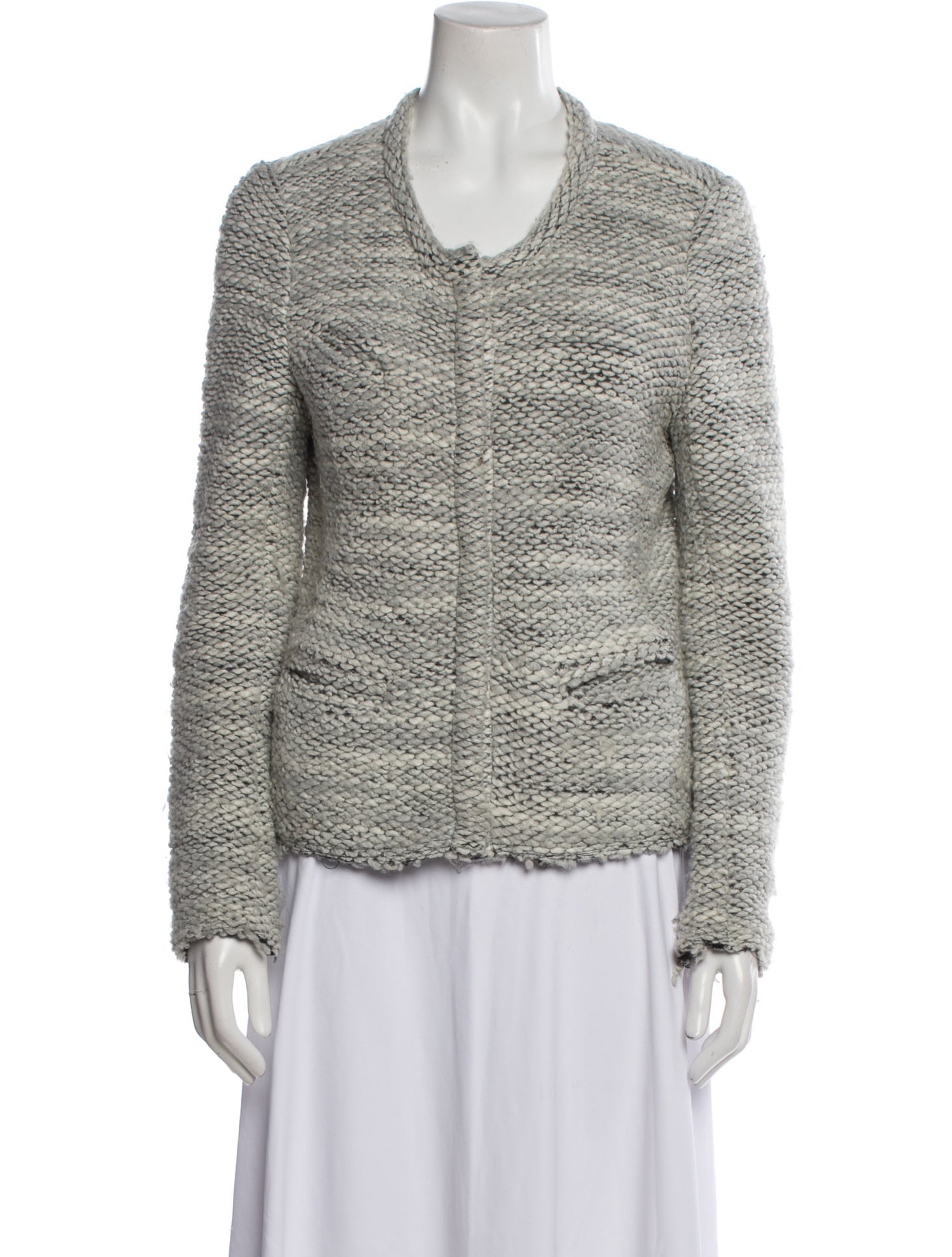 Iro Wool Tweed Pattern Evening Jacket