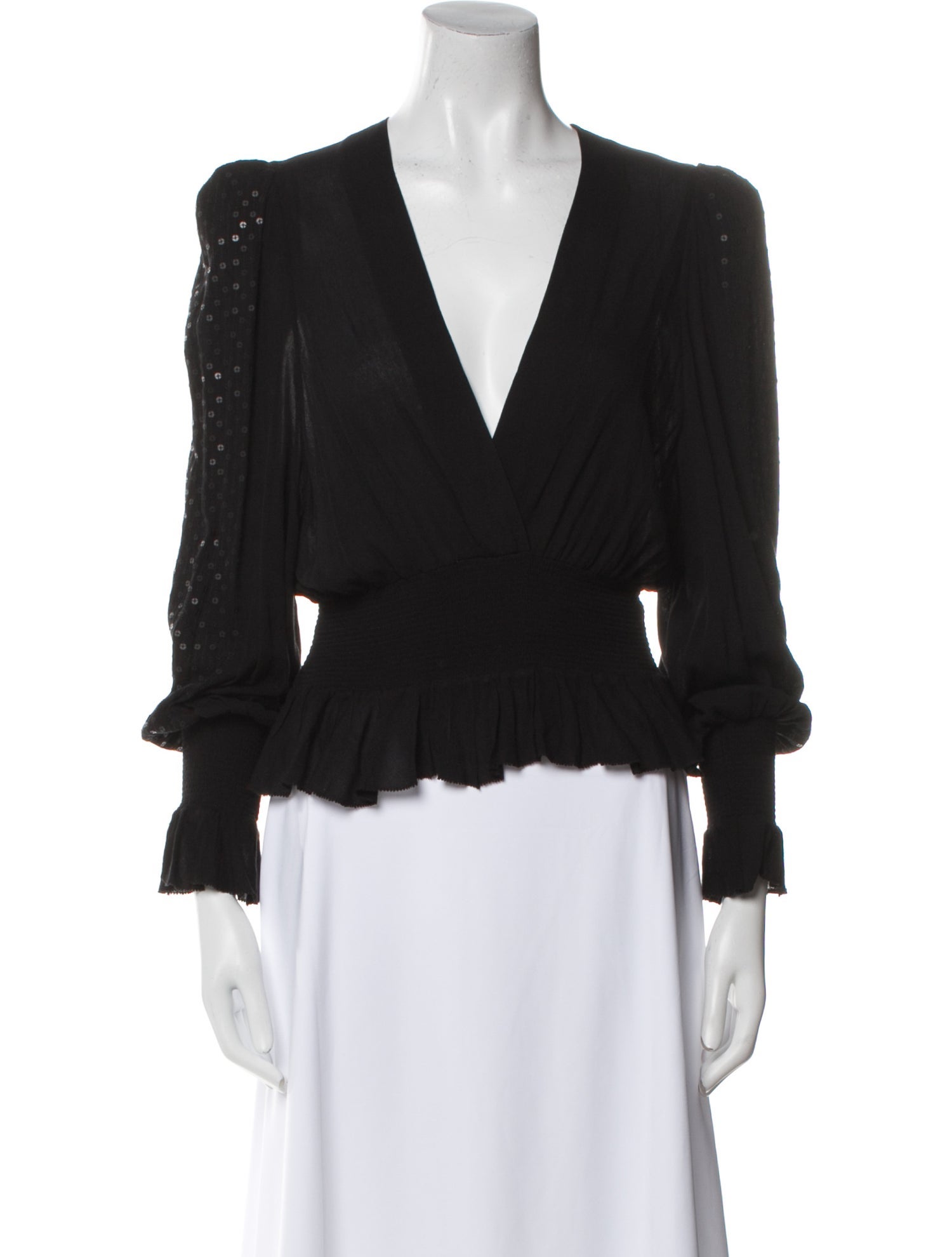 Iro V-Neck Long Sleeve Blouse