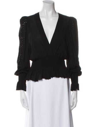 Iro V-Neck Long Sleeve Blouse