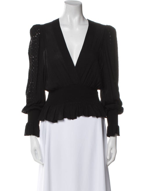 Iro V-Neck Long Sleeve Blouse