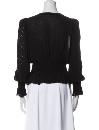 Iro V-Neck Long Sleeve Blouse