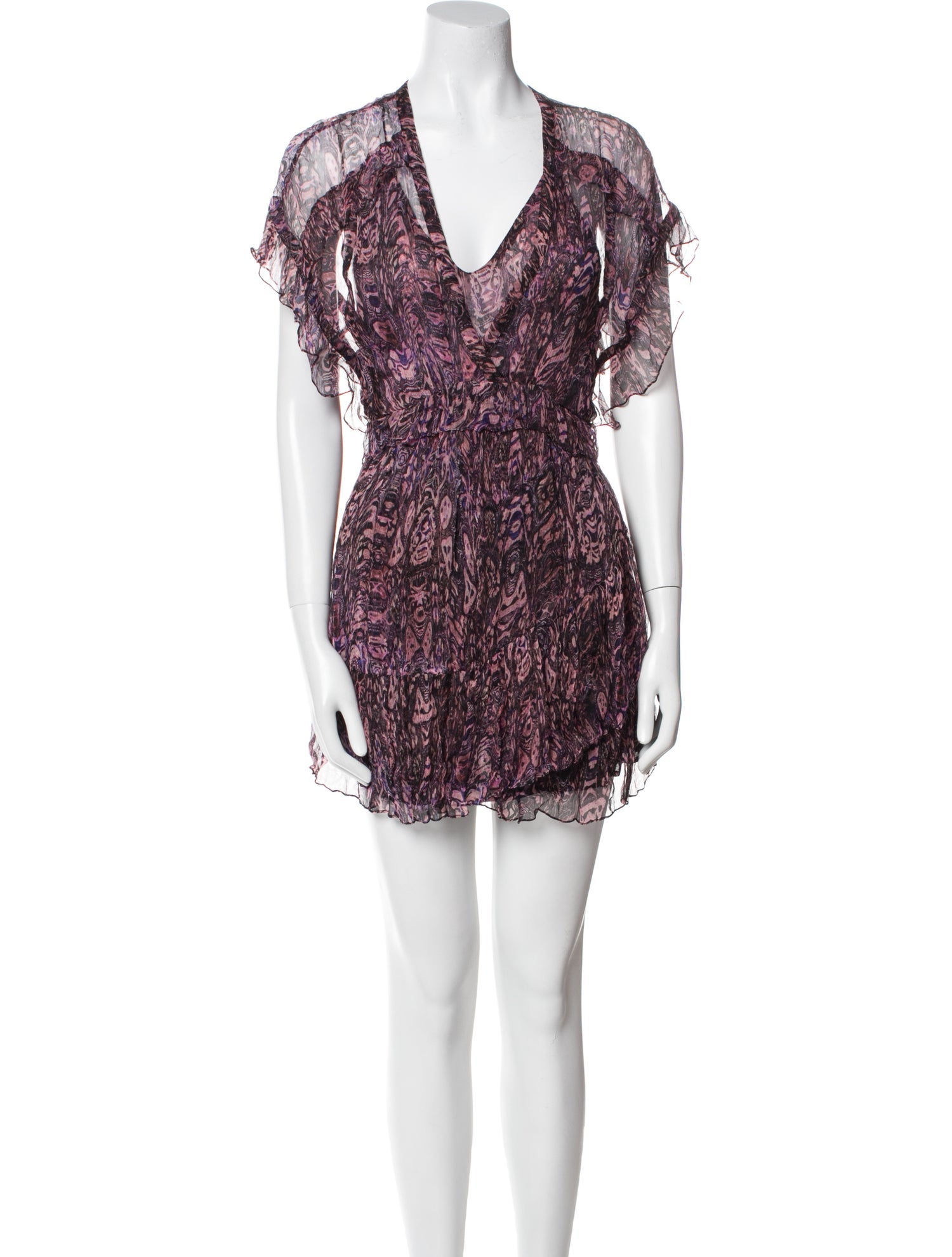 Iro Printed Mini Dress