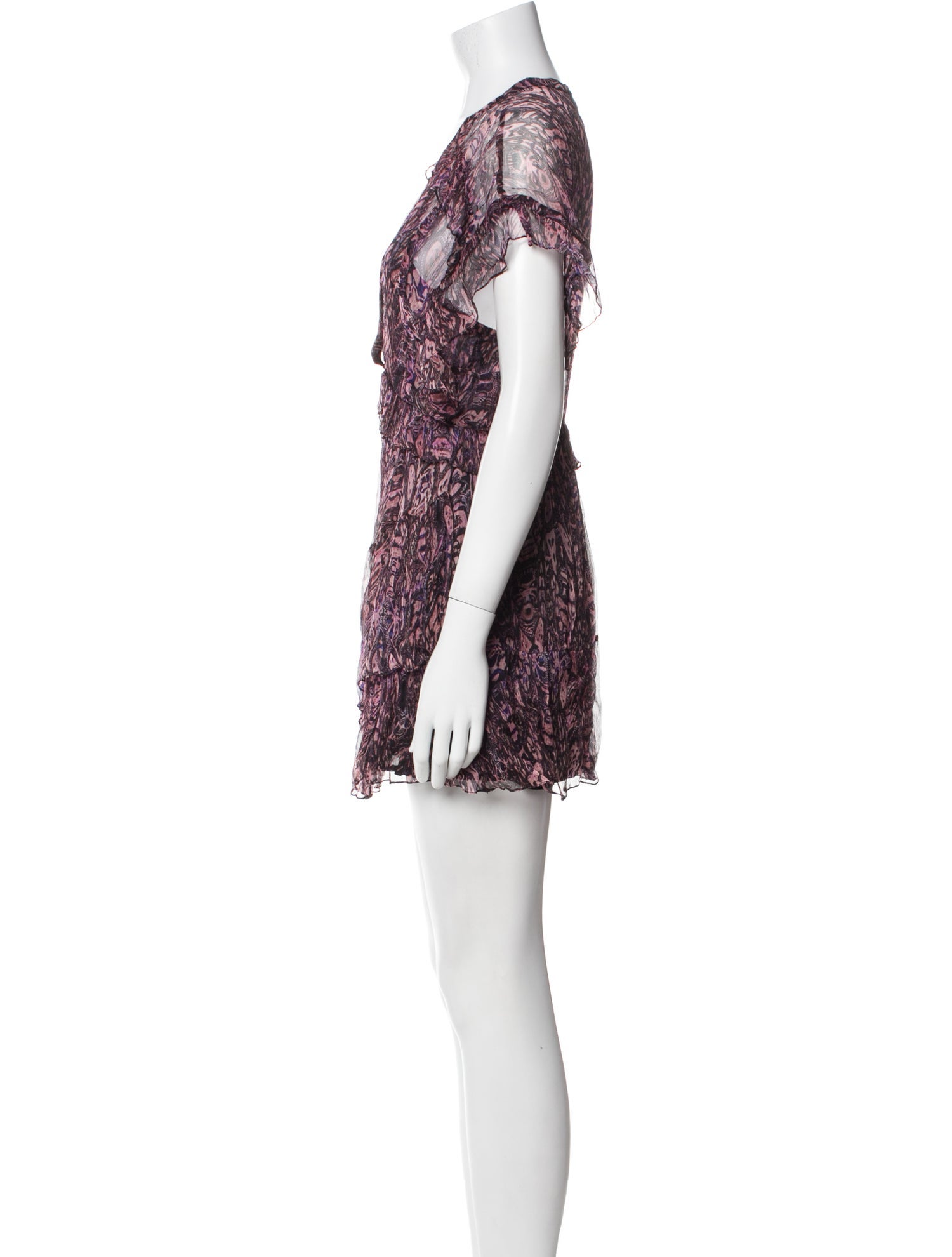 Iro Printed Mini Dress