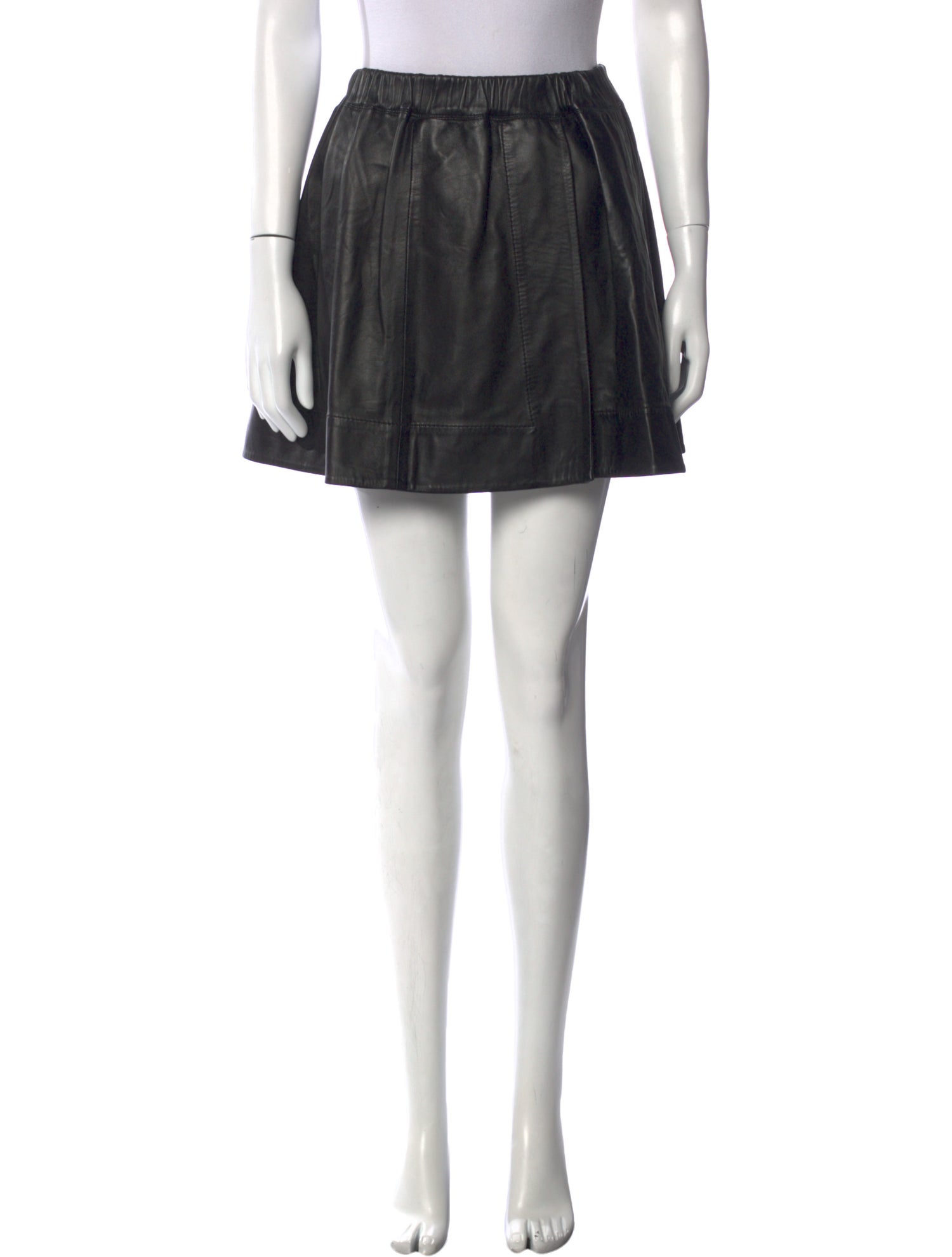 Iro Lamb Leather Mini Skirt