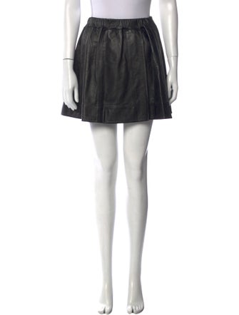 Iro Lamb Leather Mini Skirt
