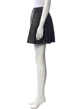 Iro Lamb Leather Mini Skirt