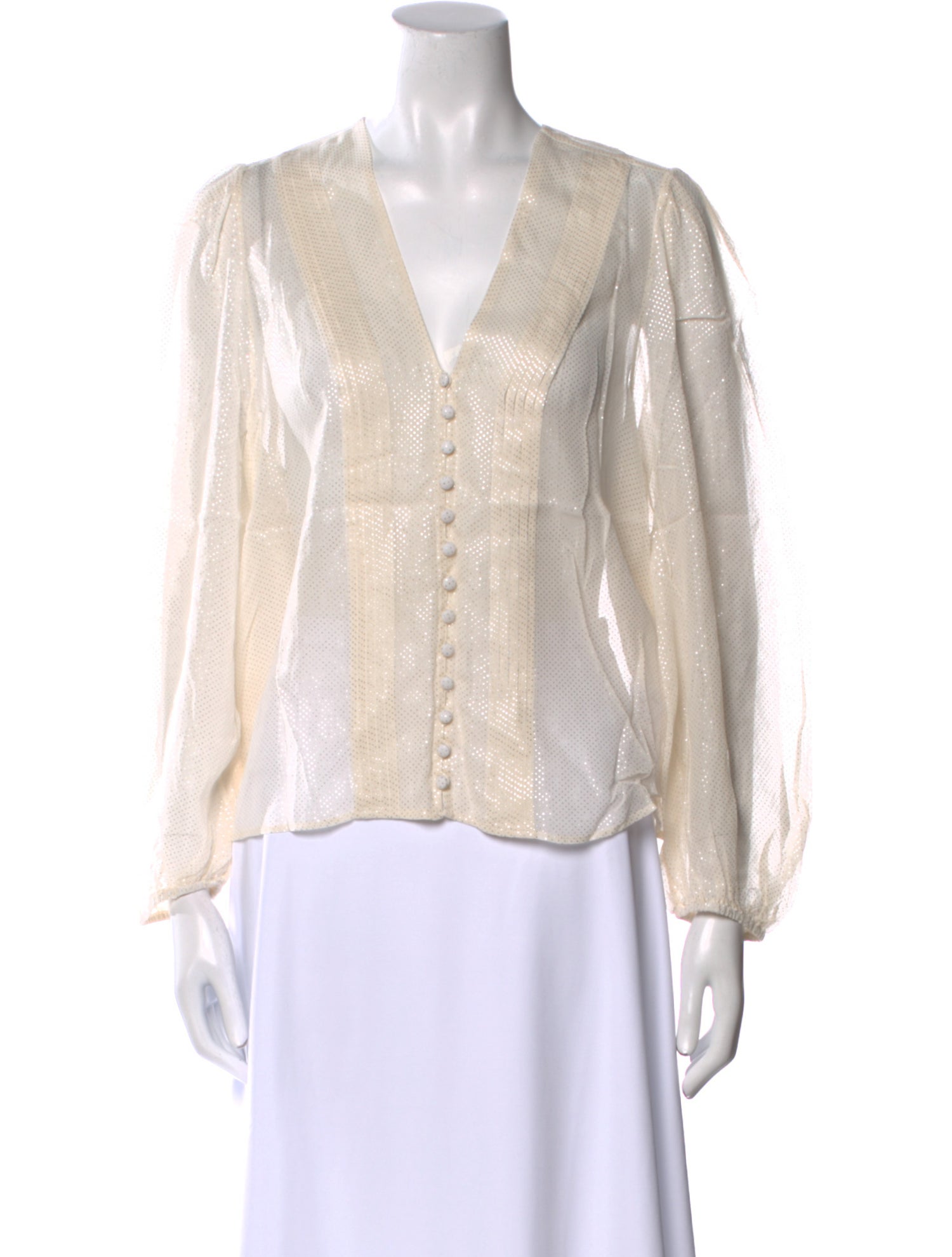 Iro V-Neck Long Sleeve Blouse w/ Tags