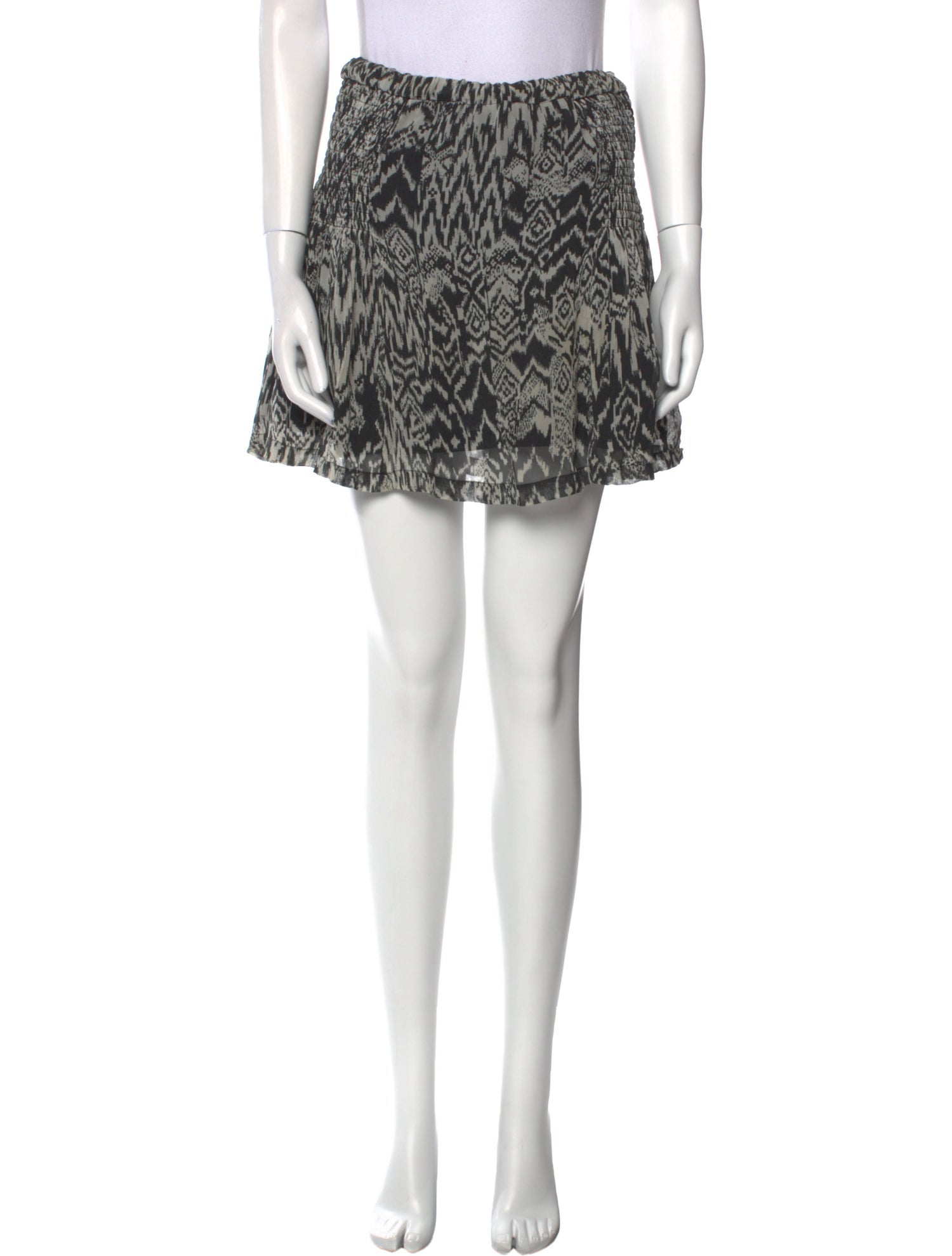 Iro Printed Mini Skirt