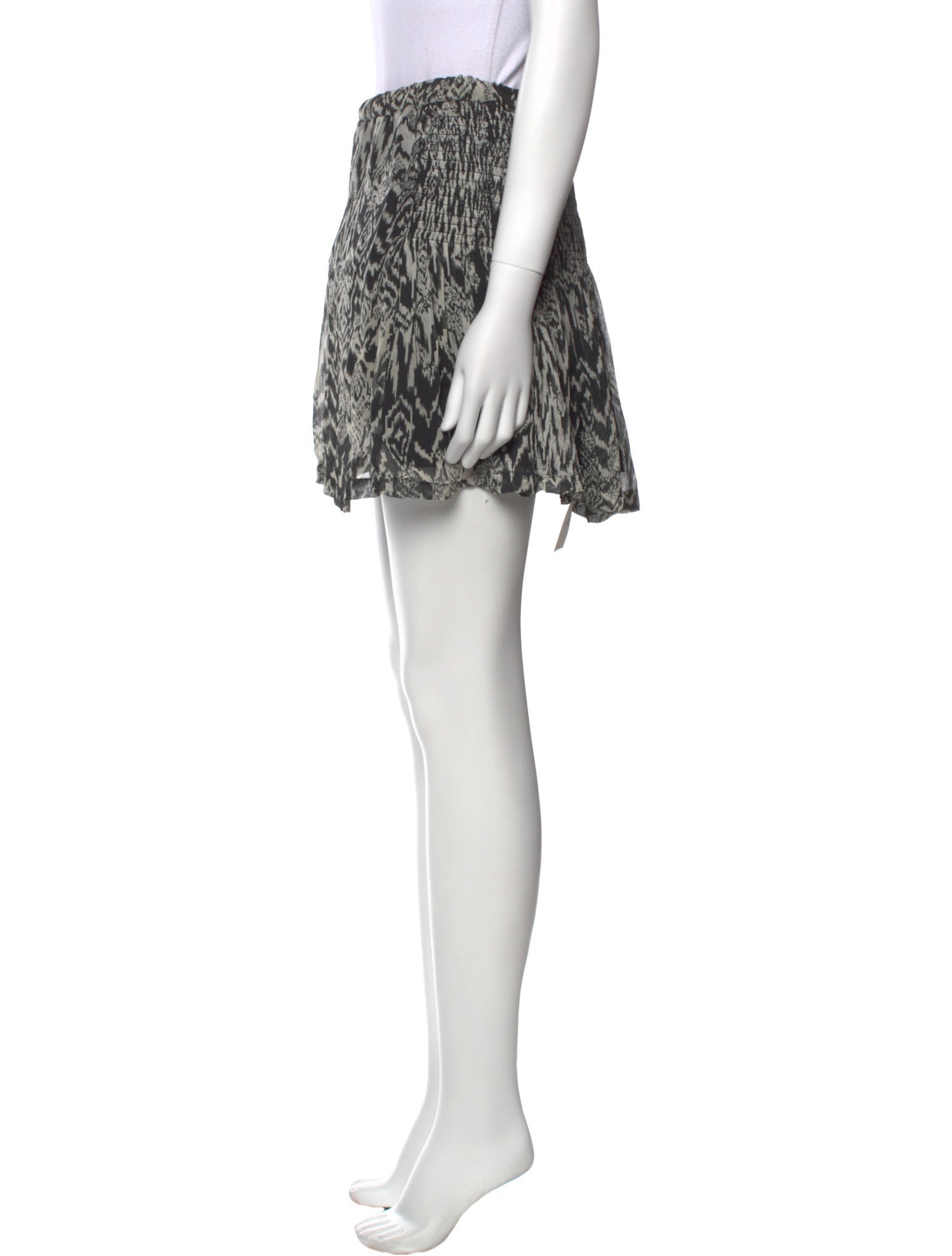 Iro Printed Mini Skirt
