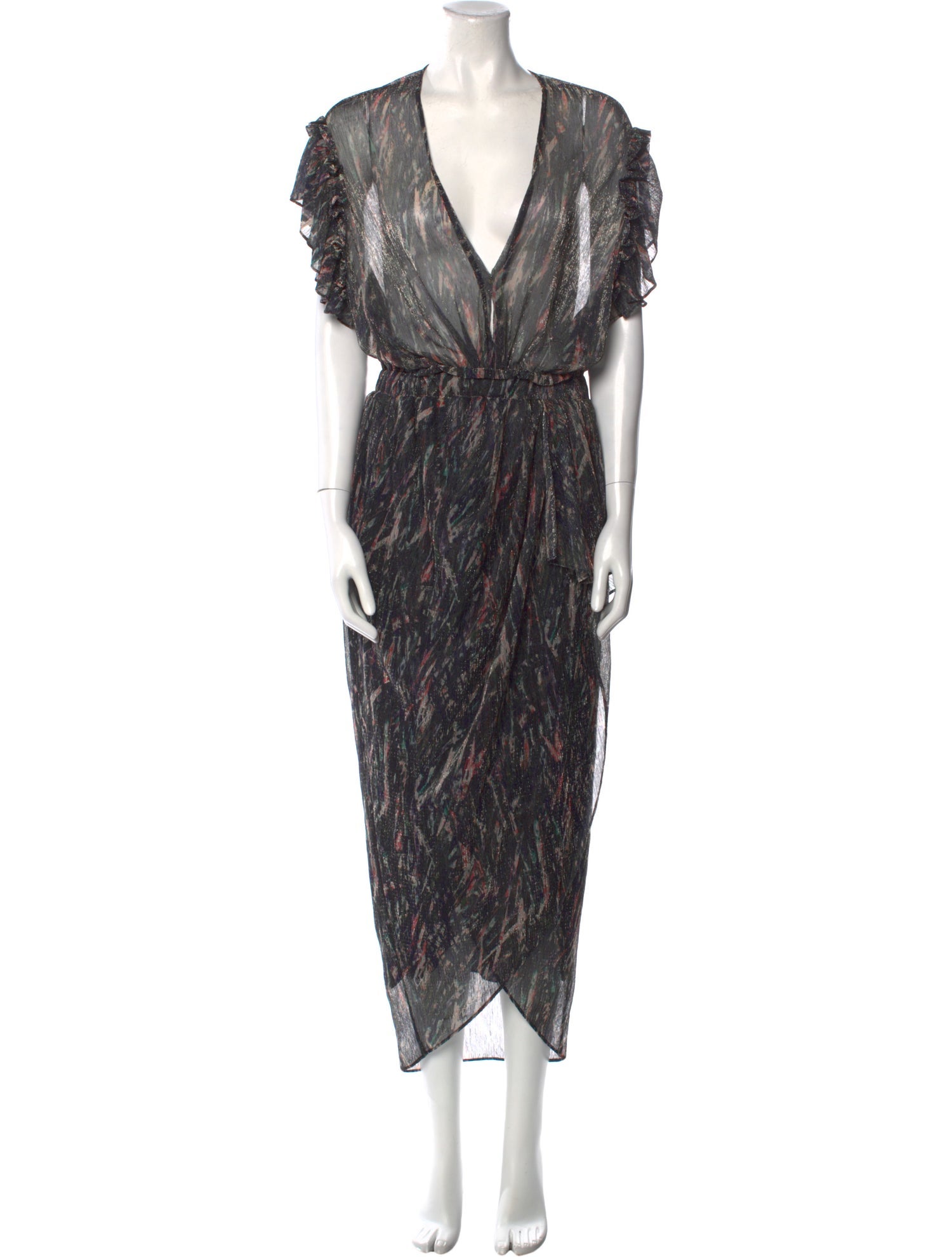 Iro Printed Long Dress