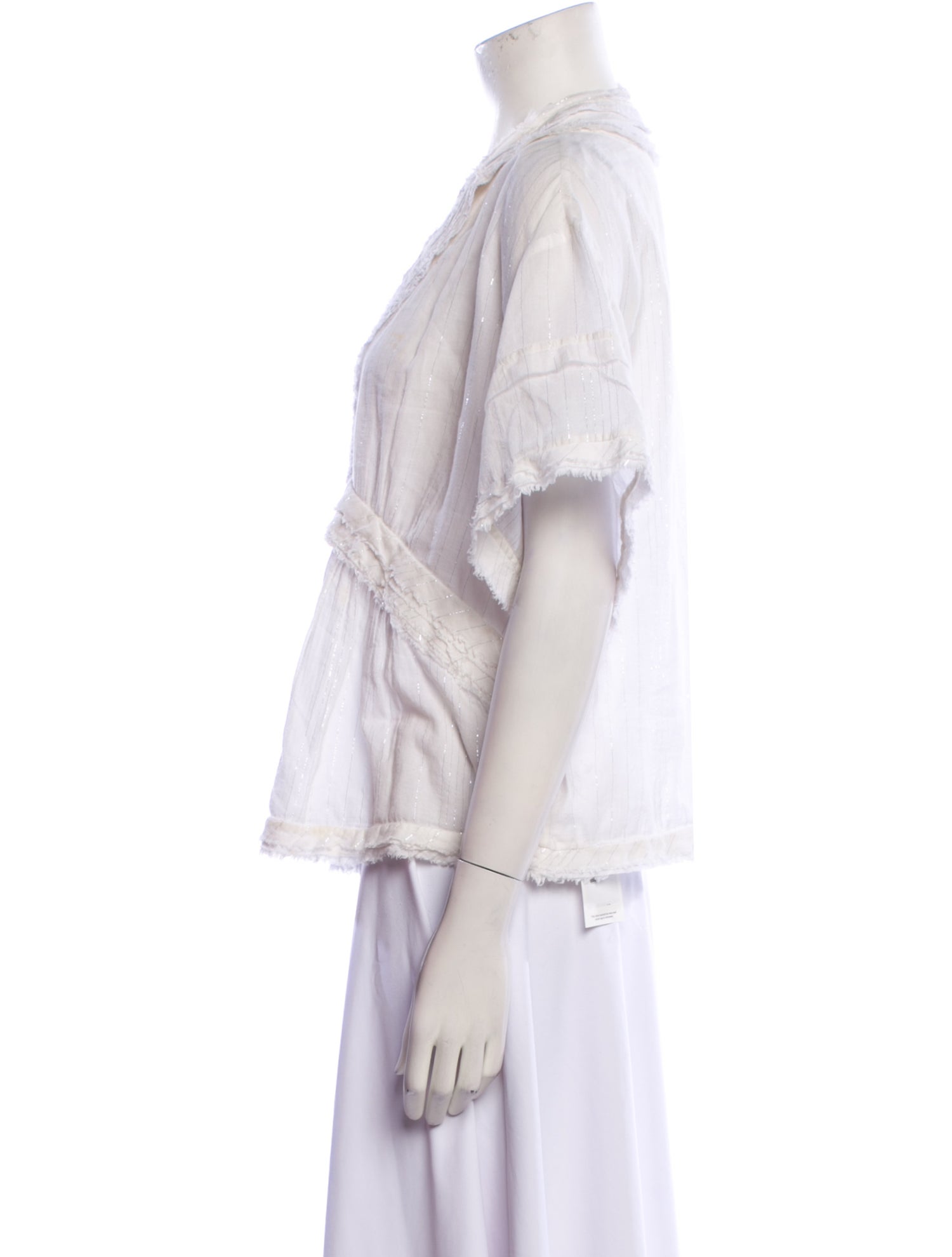 Iro V-Neck Three-Quarter Sleeve Blouse