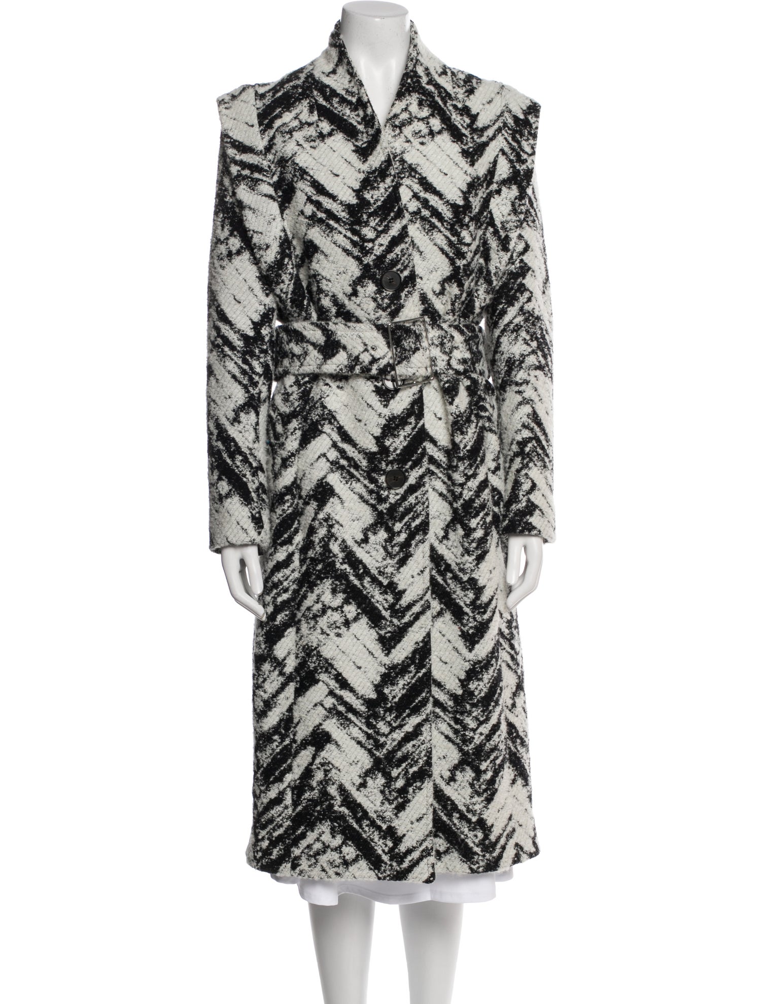 Iro Virgin Wool Printed Coat