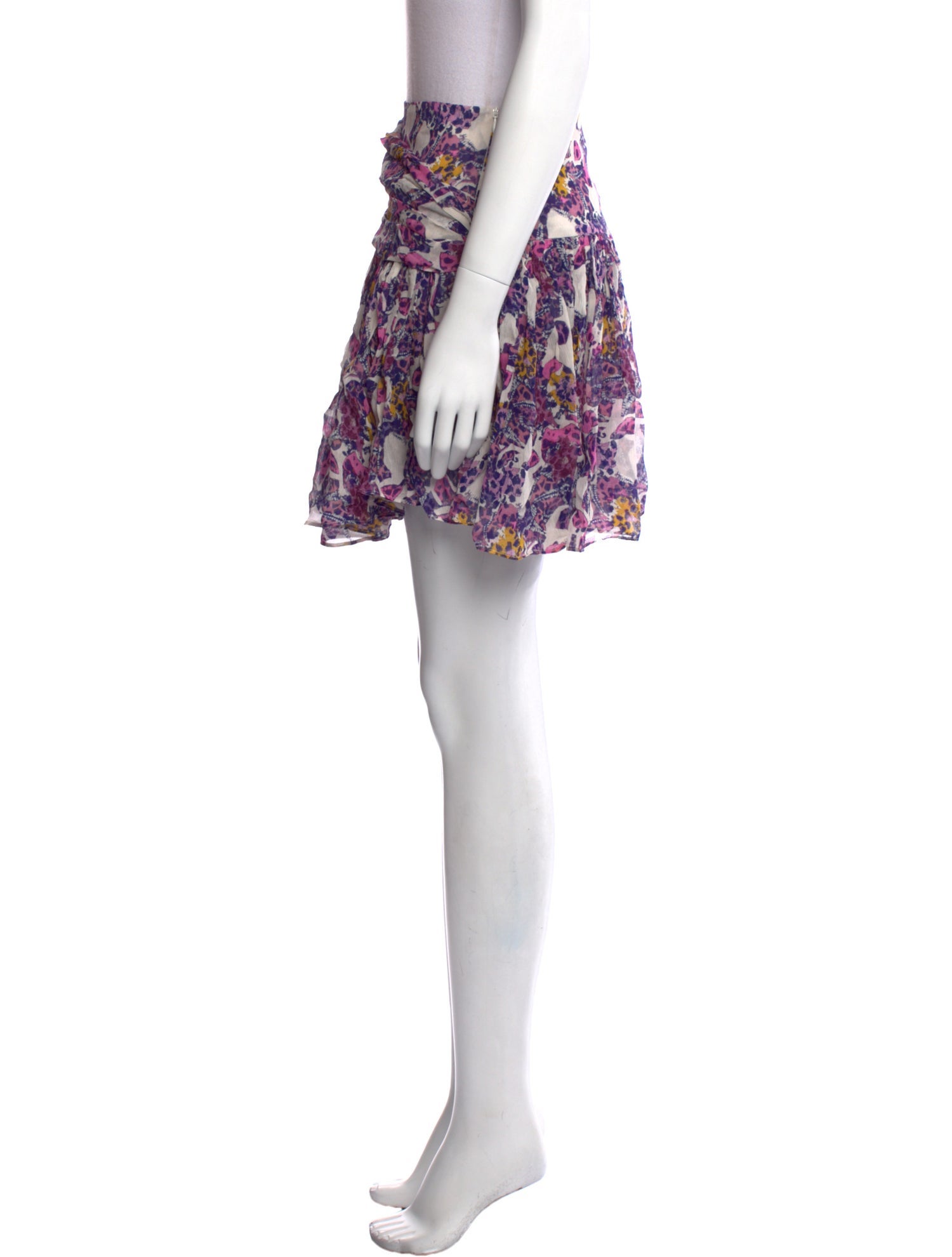 Iro Printed Mini Skirt