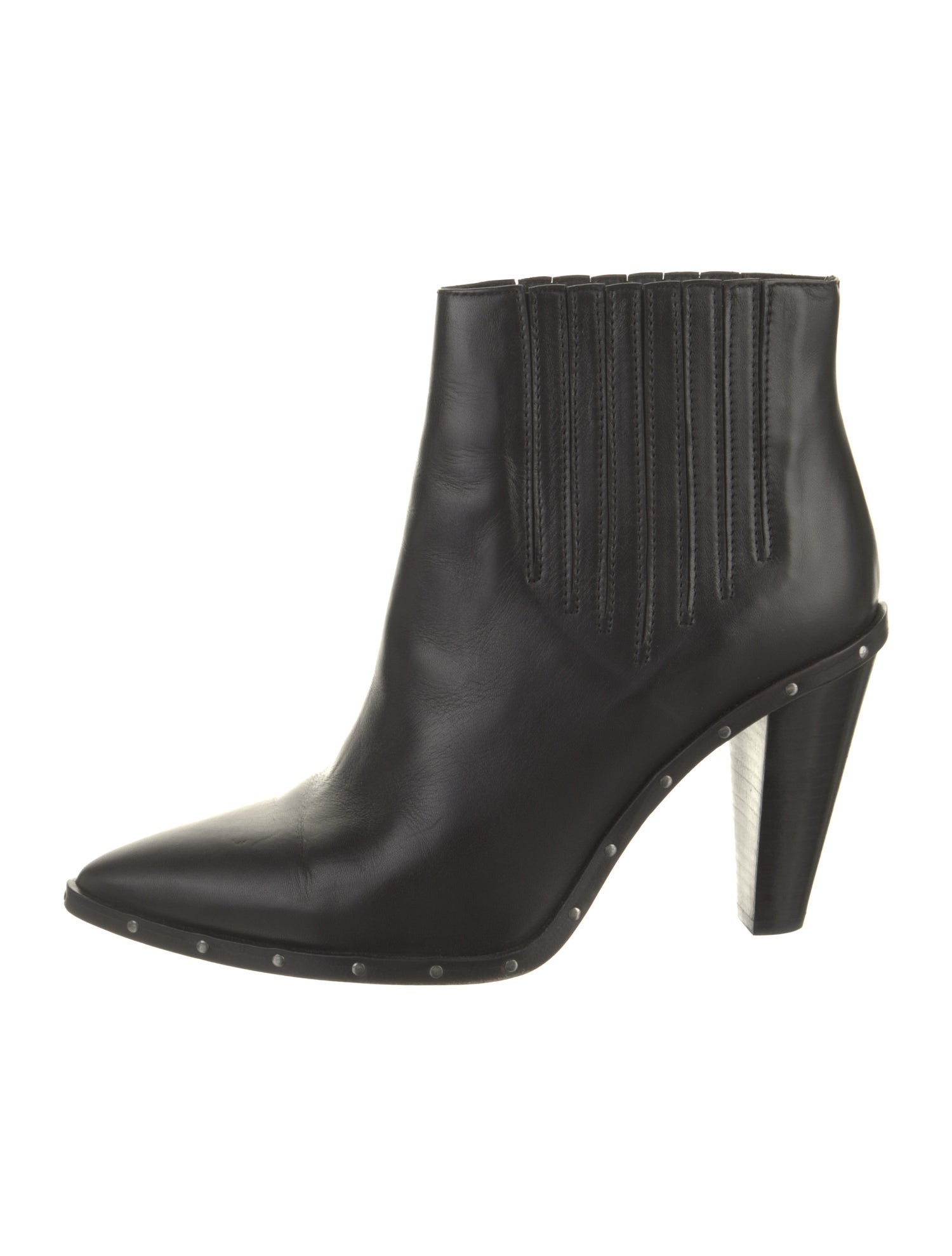 Iro Leather Studded Accents Chelsea Boots