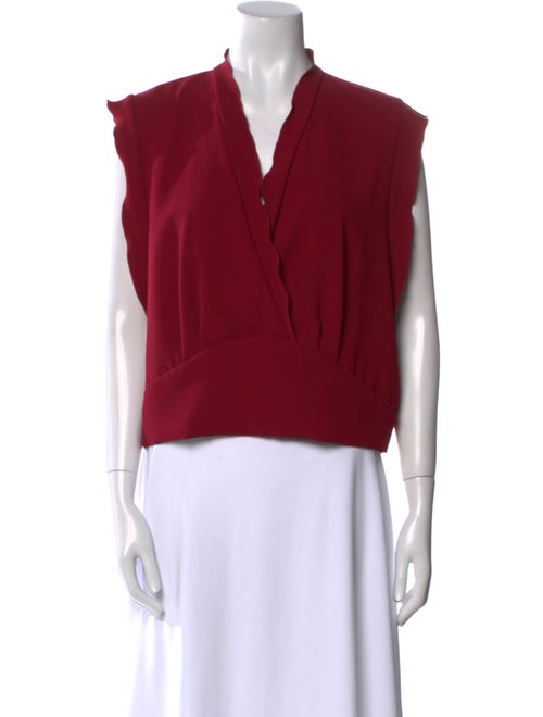 Iro V-Neck Short Sleeve Blouse