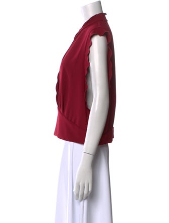 Iro V-Neck Short Sleeve Blouse