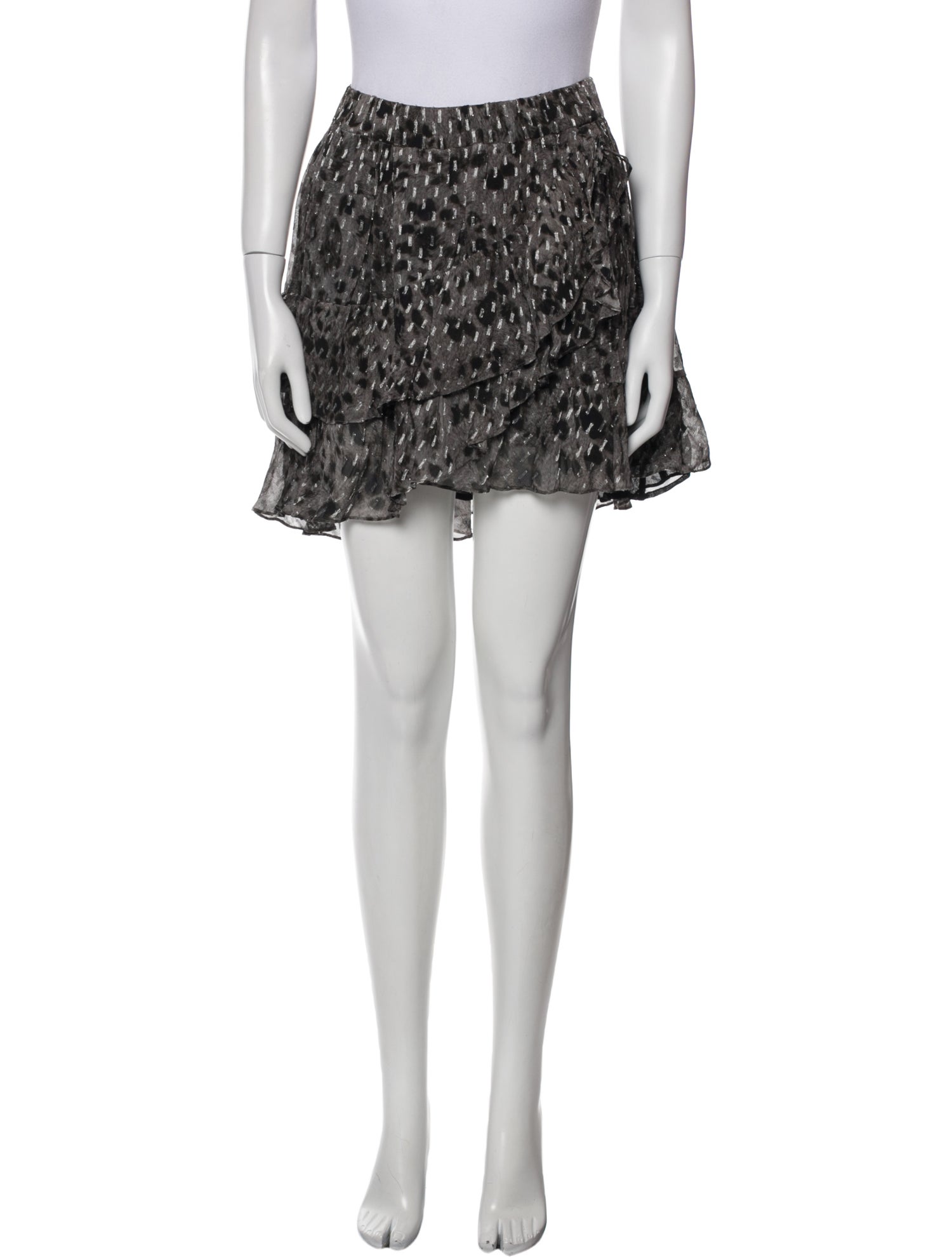 Iro Printed Mini Skirt