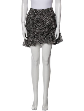 Iro Printed Mini Skirt