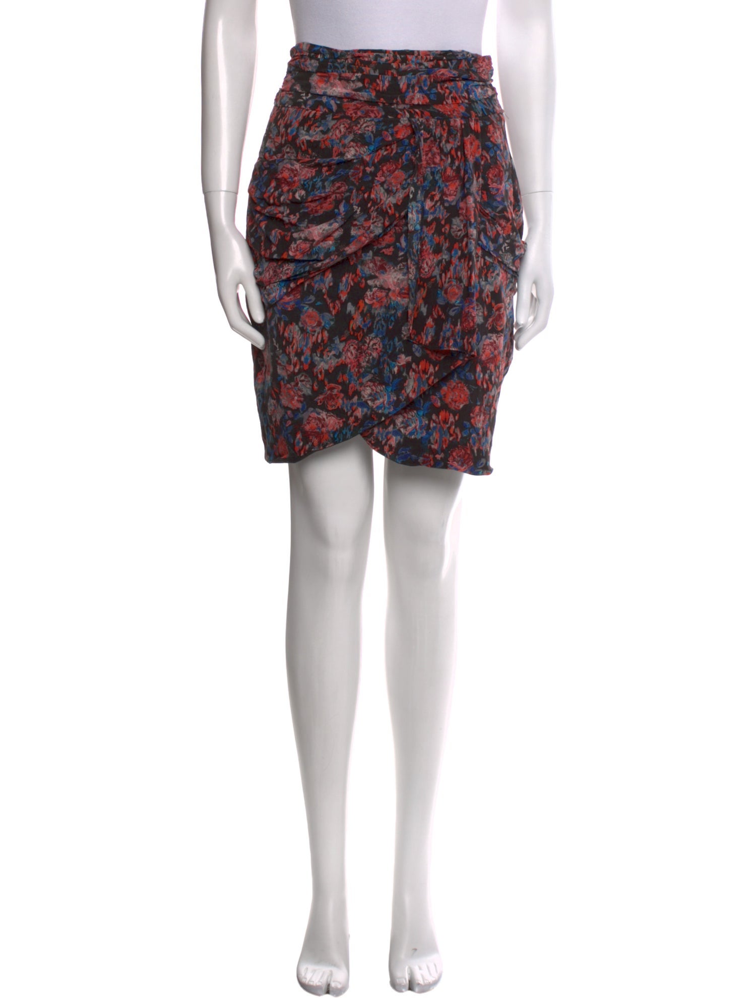 Iro Silk Knee-Length Skirt
