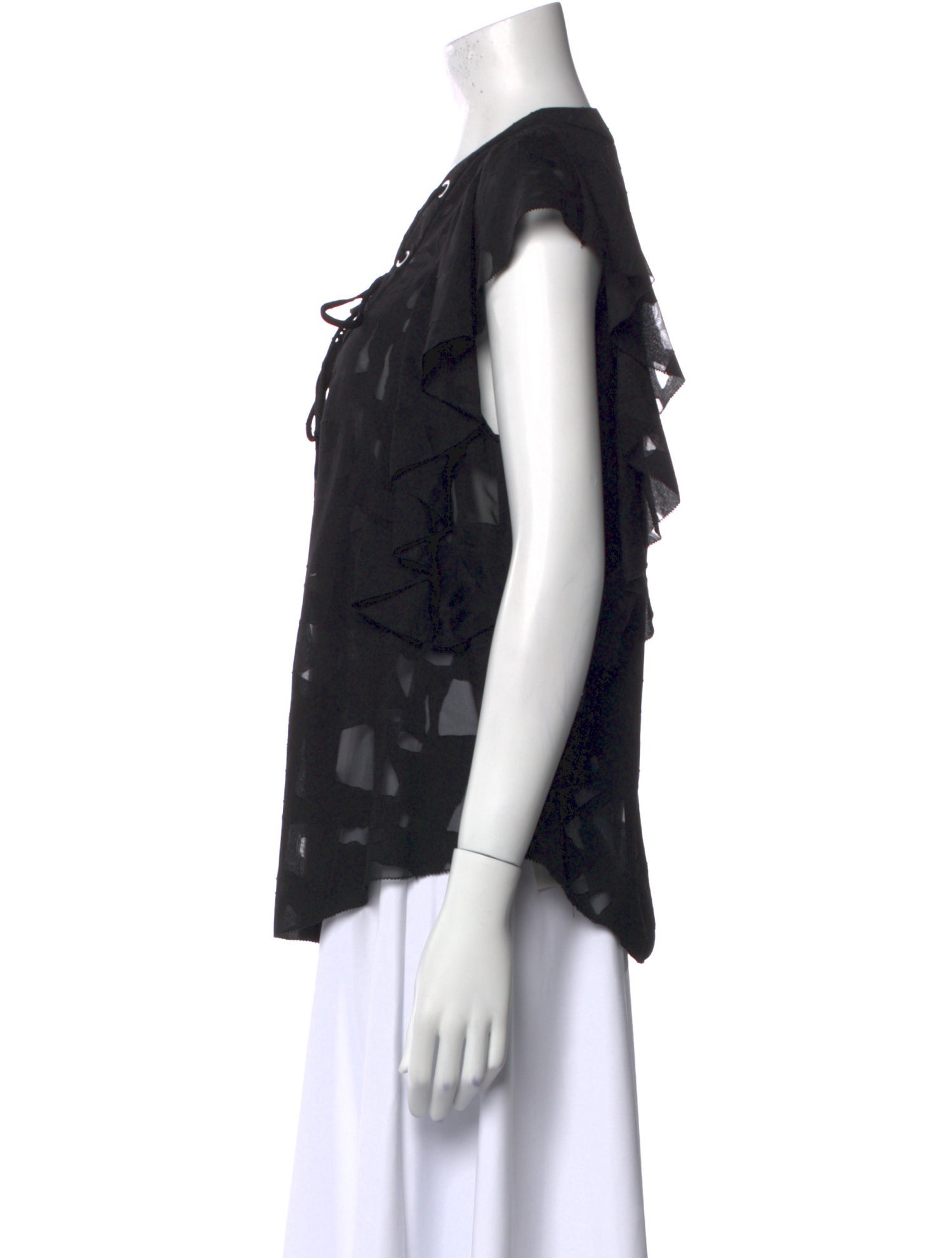 Iro Printed V-Neck Blouse