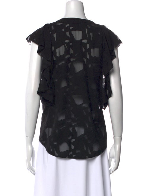 Iro Printed V-Neck Blouse