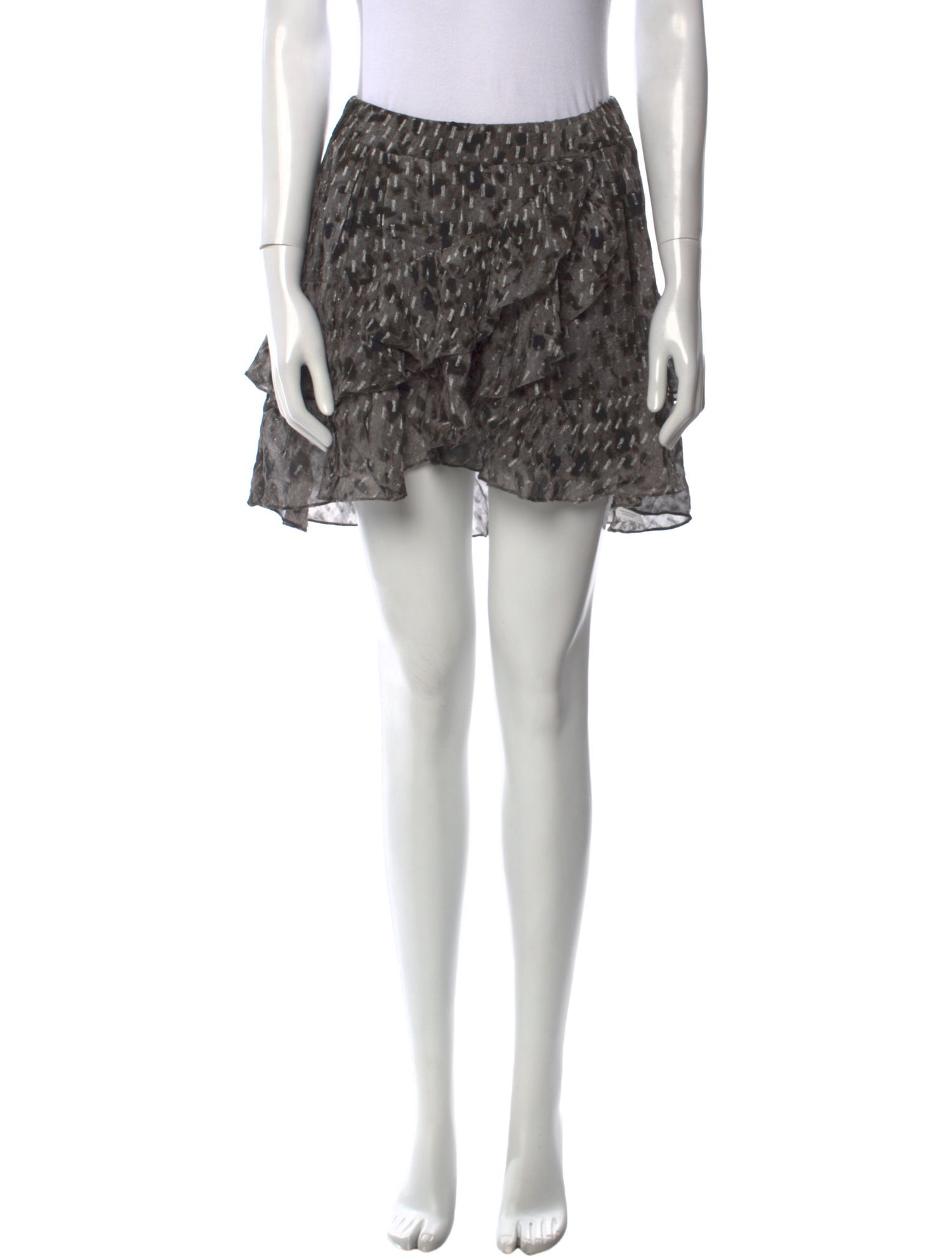 Iro Ruffle Embellishment Mini Skirt