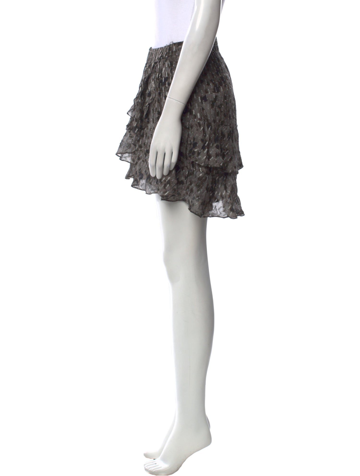 Iro Ruffle Embellishment Mini Skirt