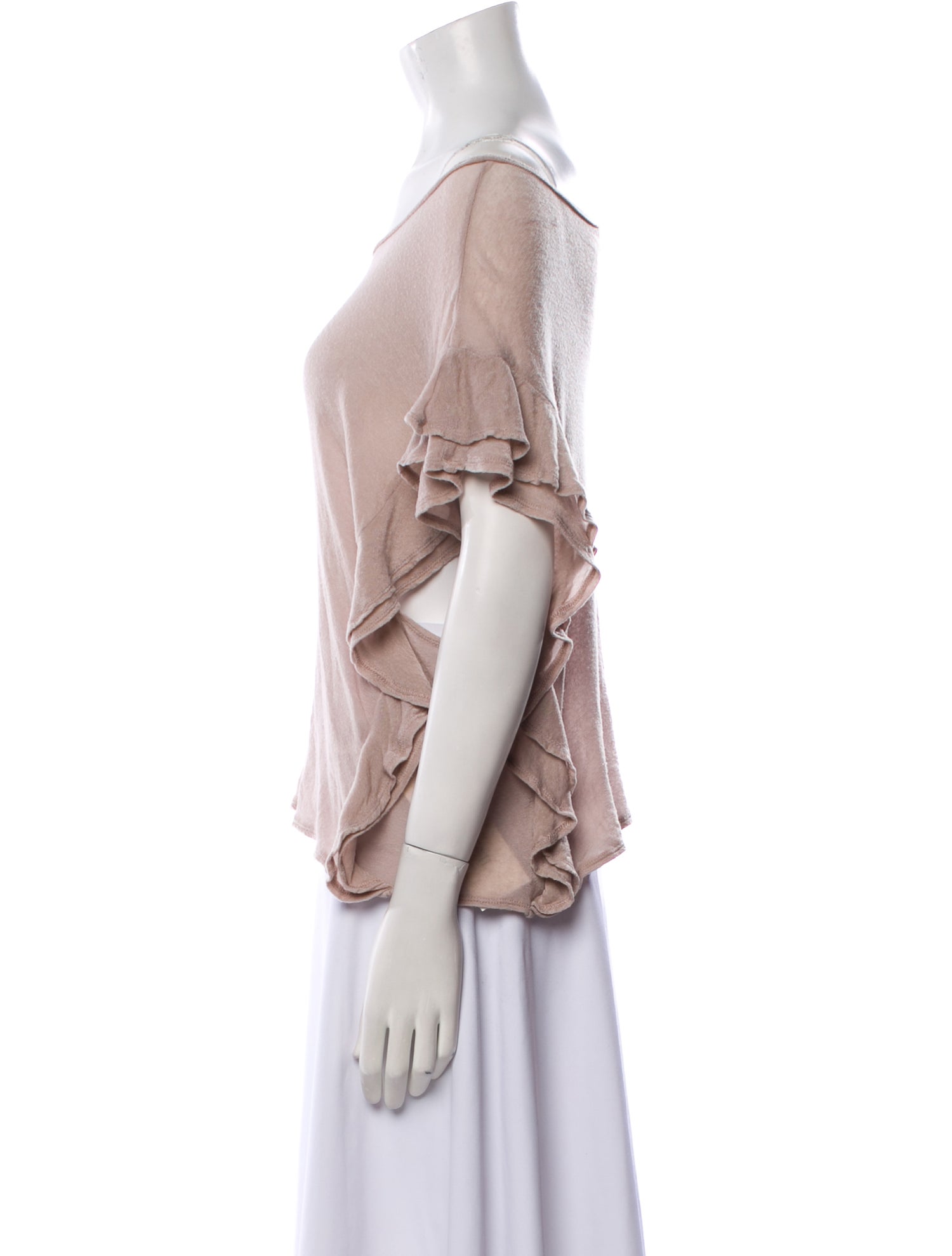 Iro Bateau Neckline Short Sleeve Blouse