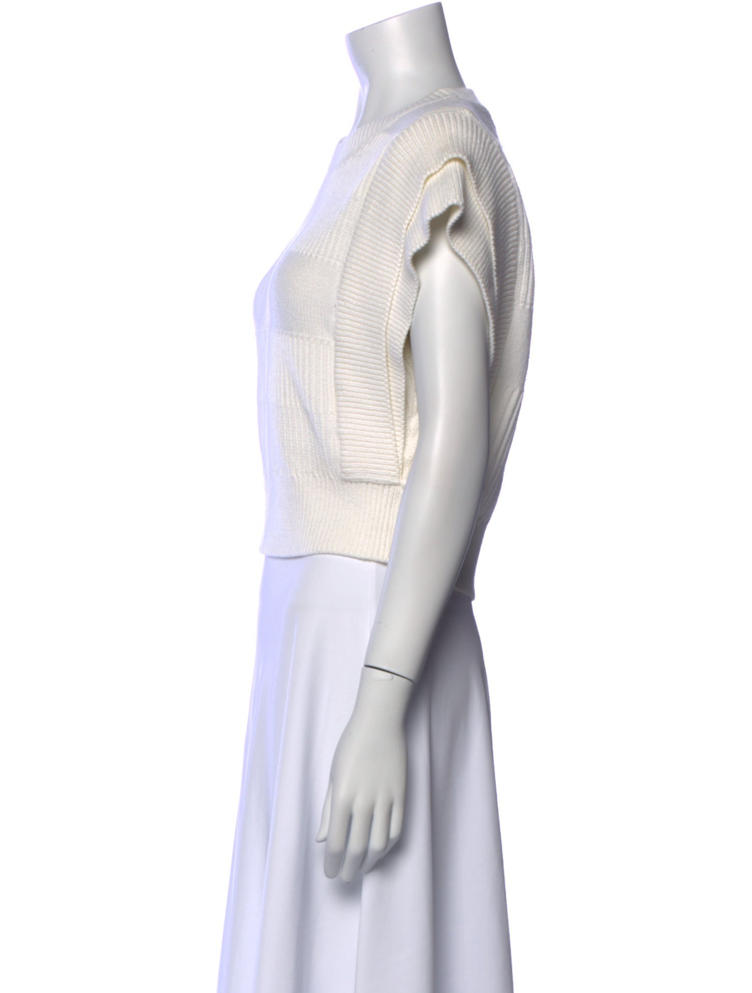 Iro Crew Neck Short Sleeve Crop Top