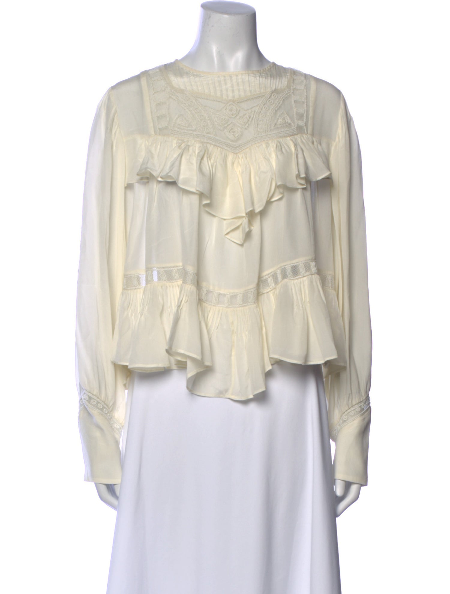 Iro Silk Bateau Neckline Blouse w/ Tags