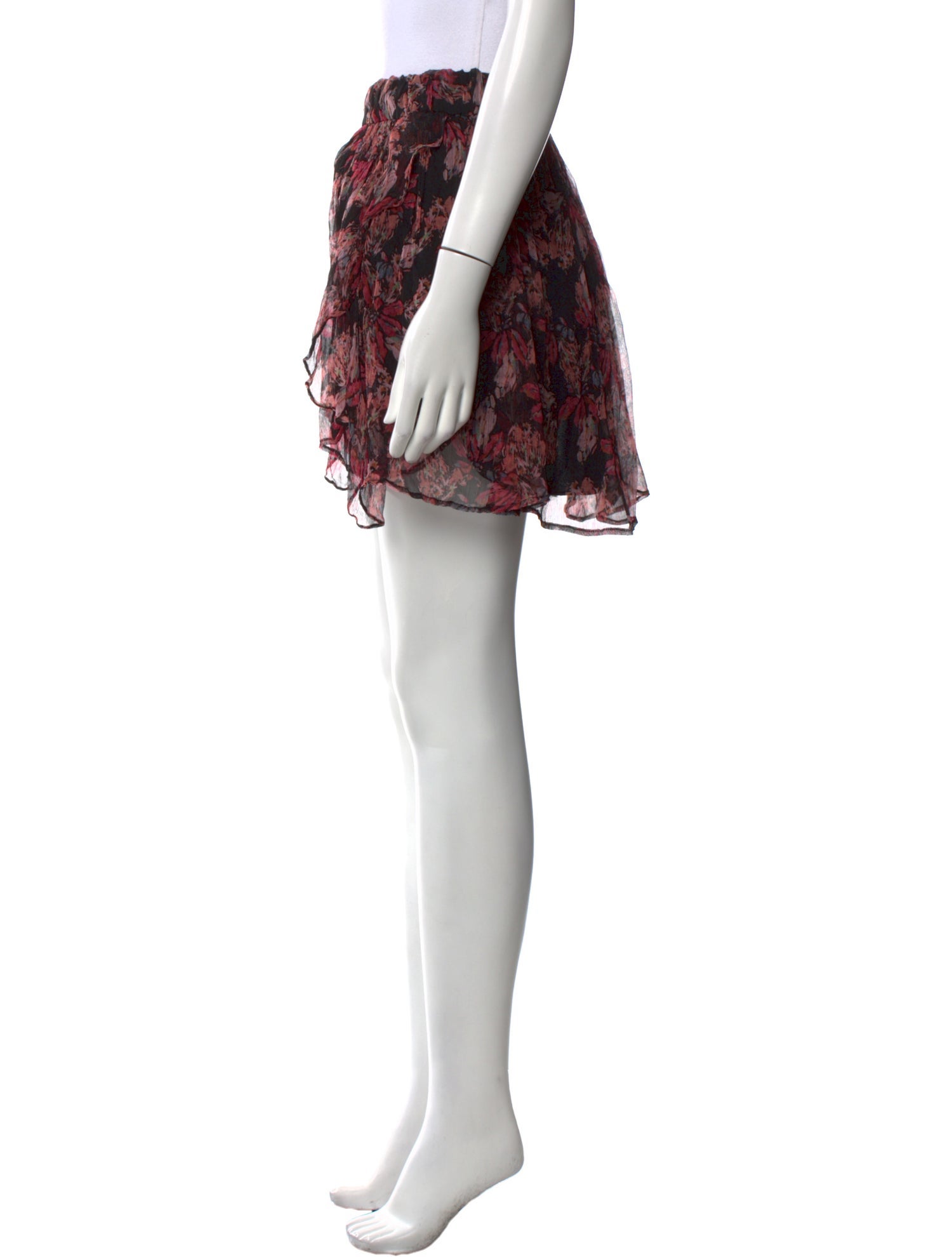 Iro Printed Mini Shorts