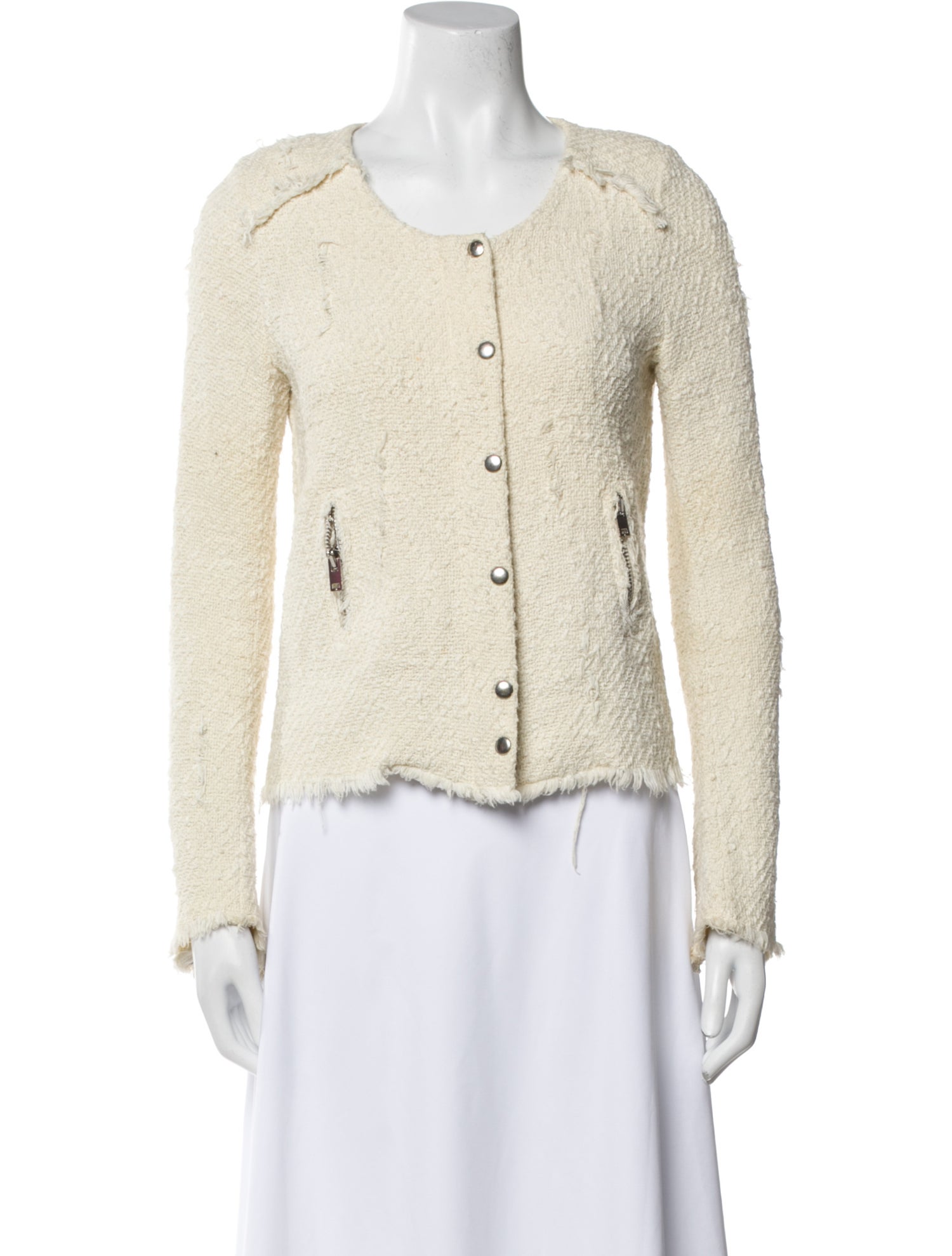 Iro Tweed Pattern Evening Jacket