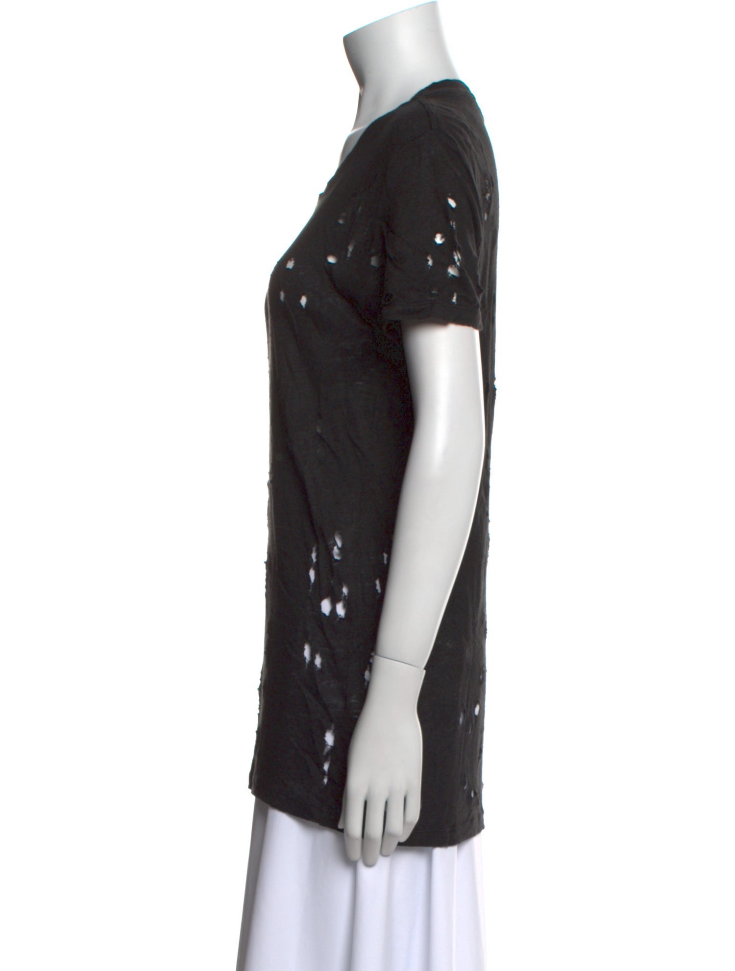 Iro Linen Scoop Neck T-Shirt