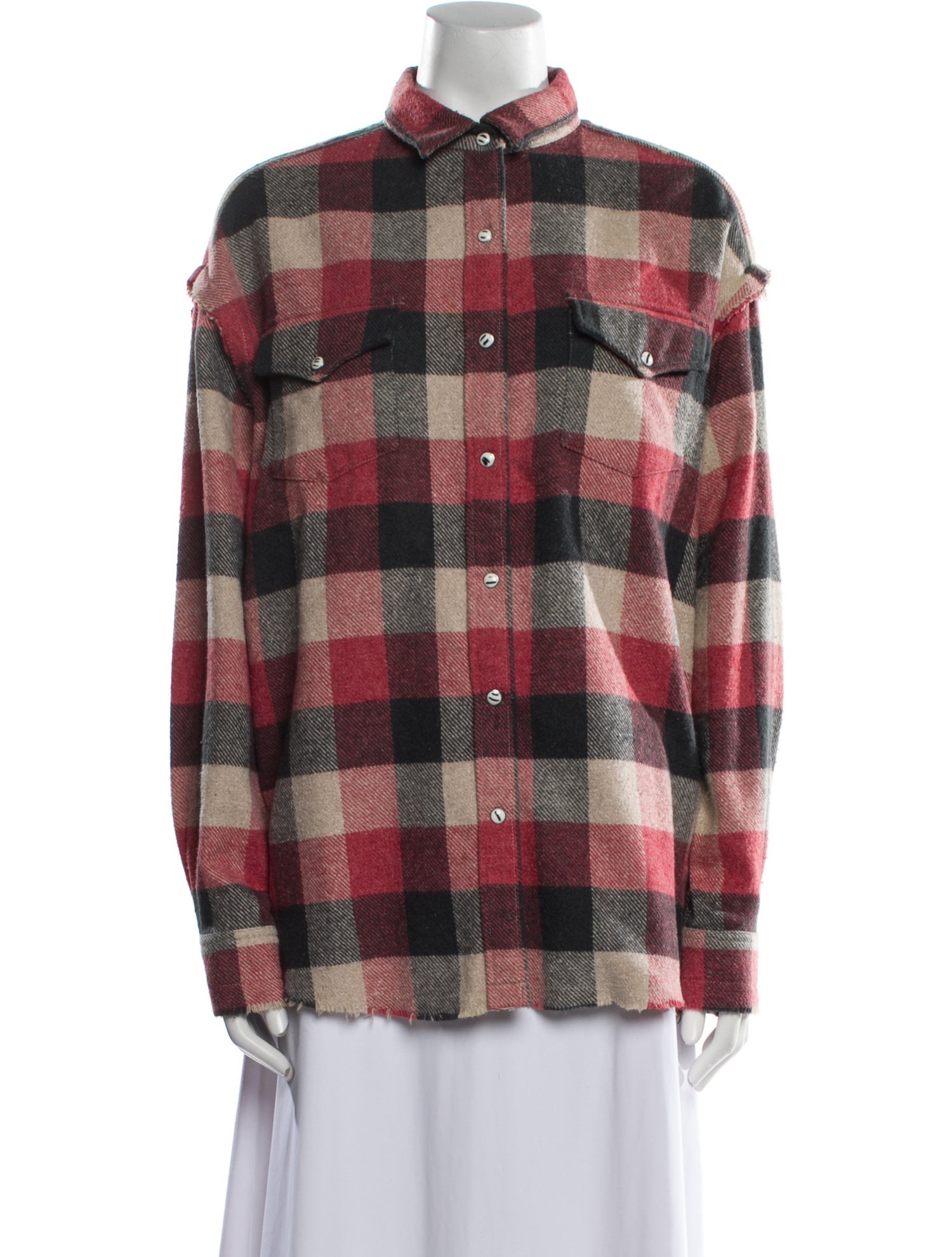 Iro Plaid Print Jacket