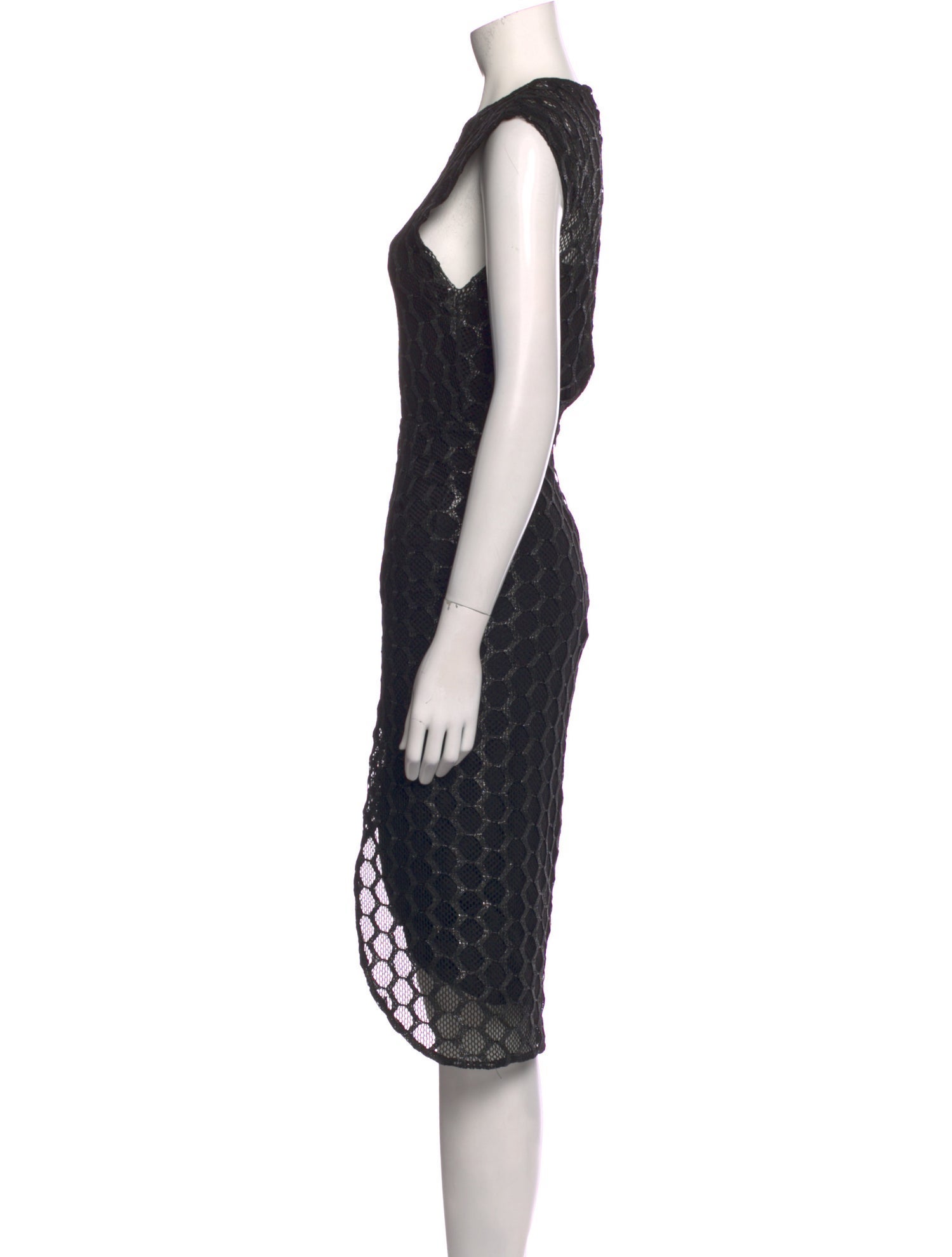 Iro Lace Pattern Midi Length Dress