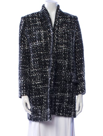 Iro Wool Tweed Pattern Coat