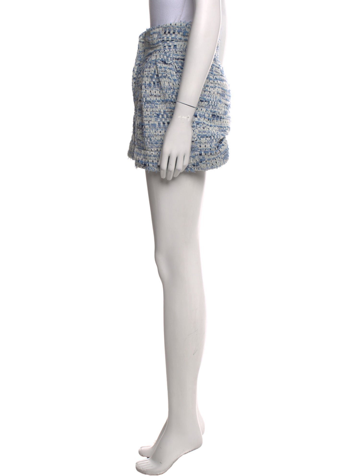 Iro Tweed Pattern Mini Shorts