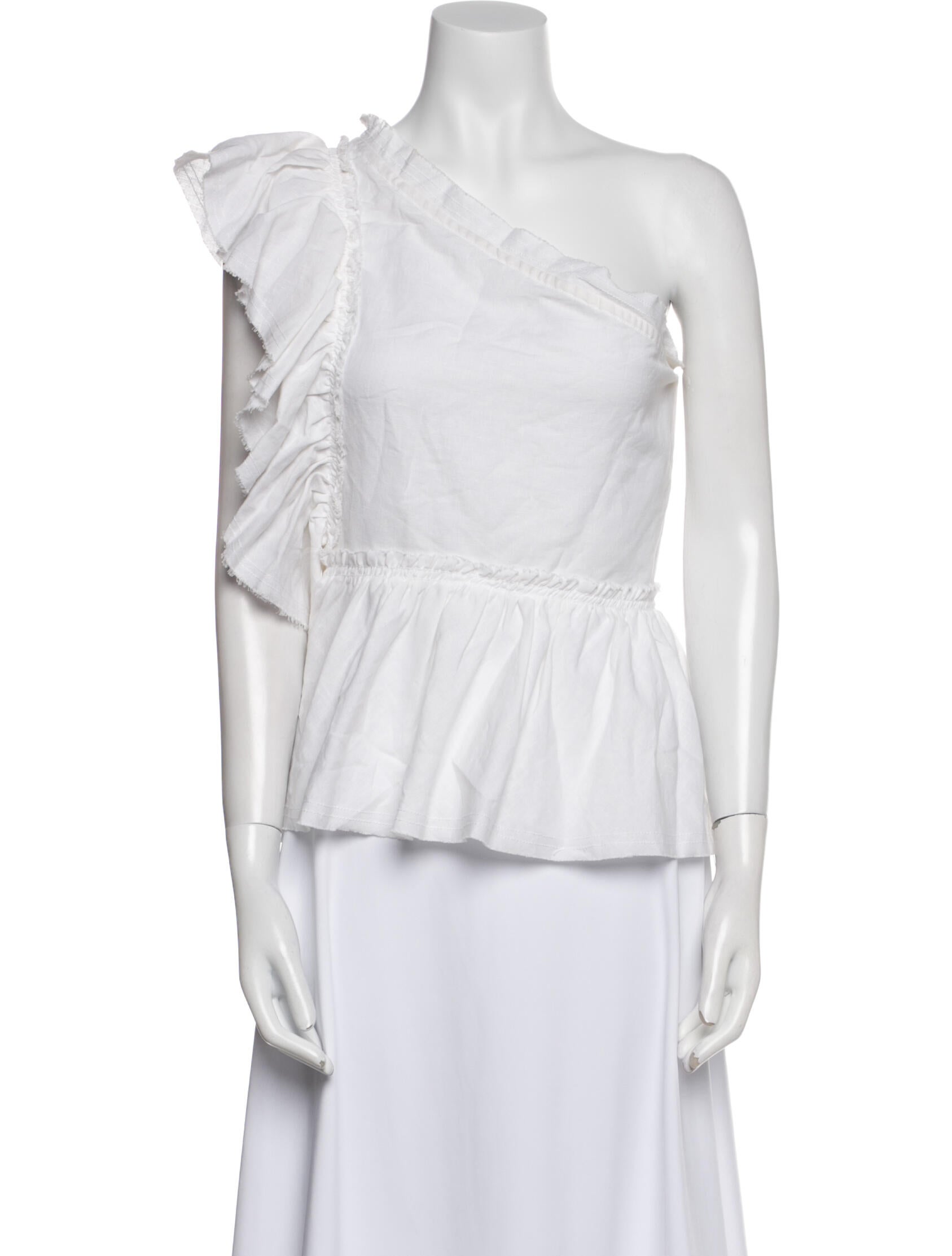 Iro One-Shoulder Sleeveless Blouse