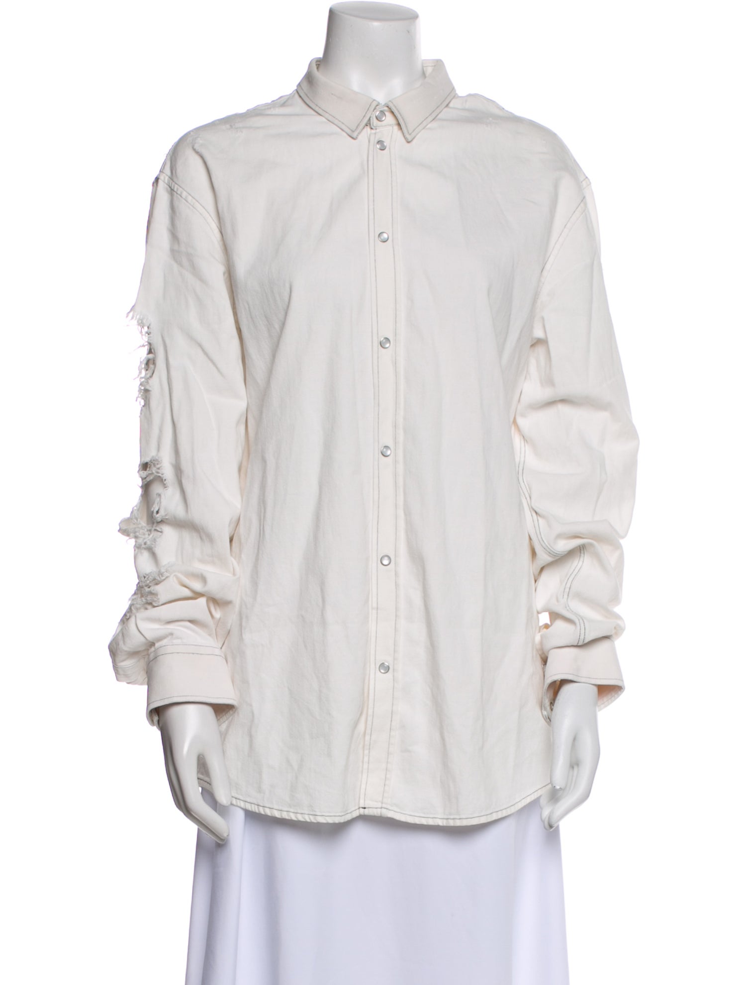 Iro Long Sleeve Button-Up Top