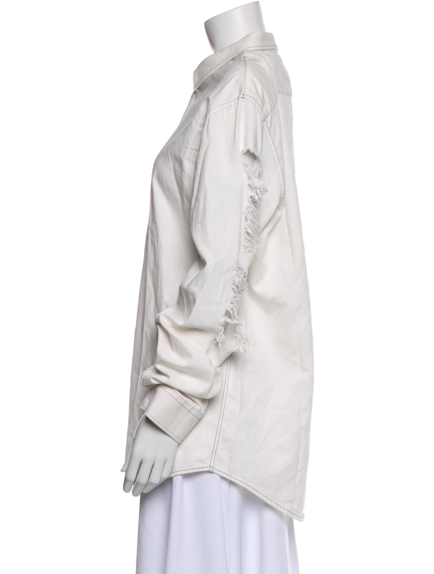 Iro Long Sleeve Button-Up Top