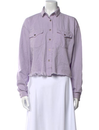 Iro Long Sleeve Button-Up Top