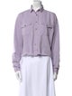 Iro Long Sleeve Button-Up Top