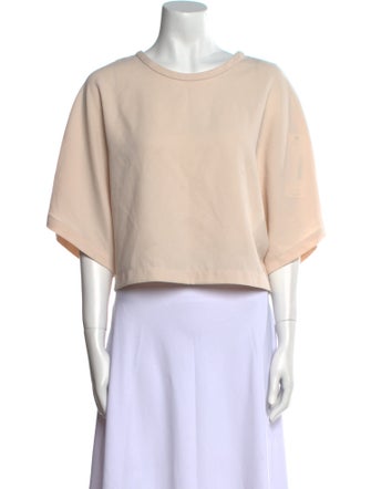 Iro Scoop Neck Short Sleeve Crop Top