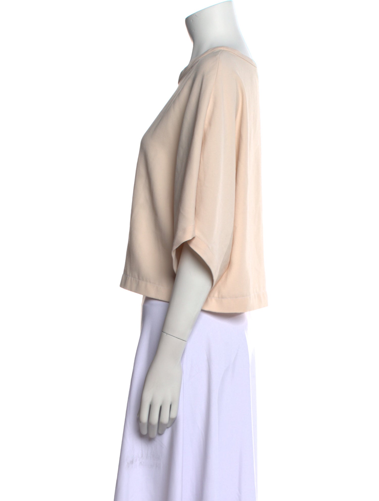 Iro Scoop Neck Short Sleeve Crop Top