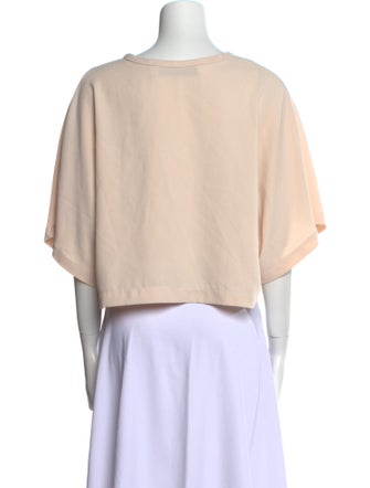 Iro Scoop Neck Short Sleeve Crop Top