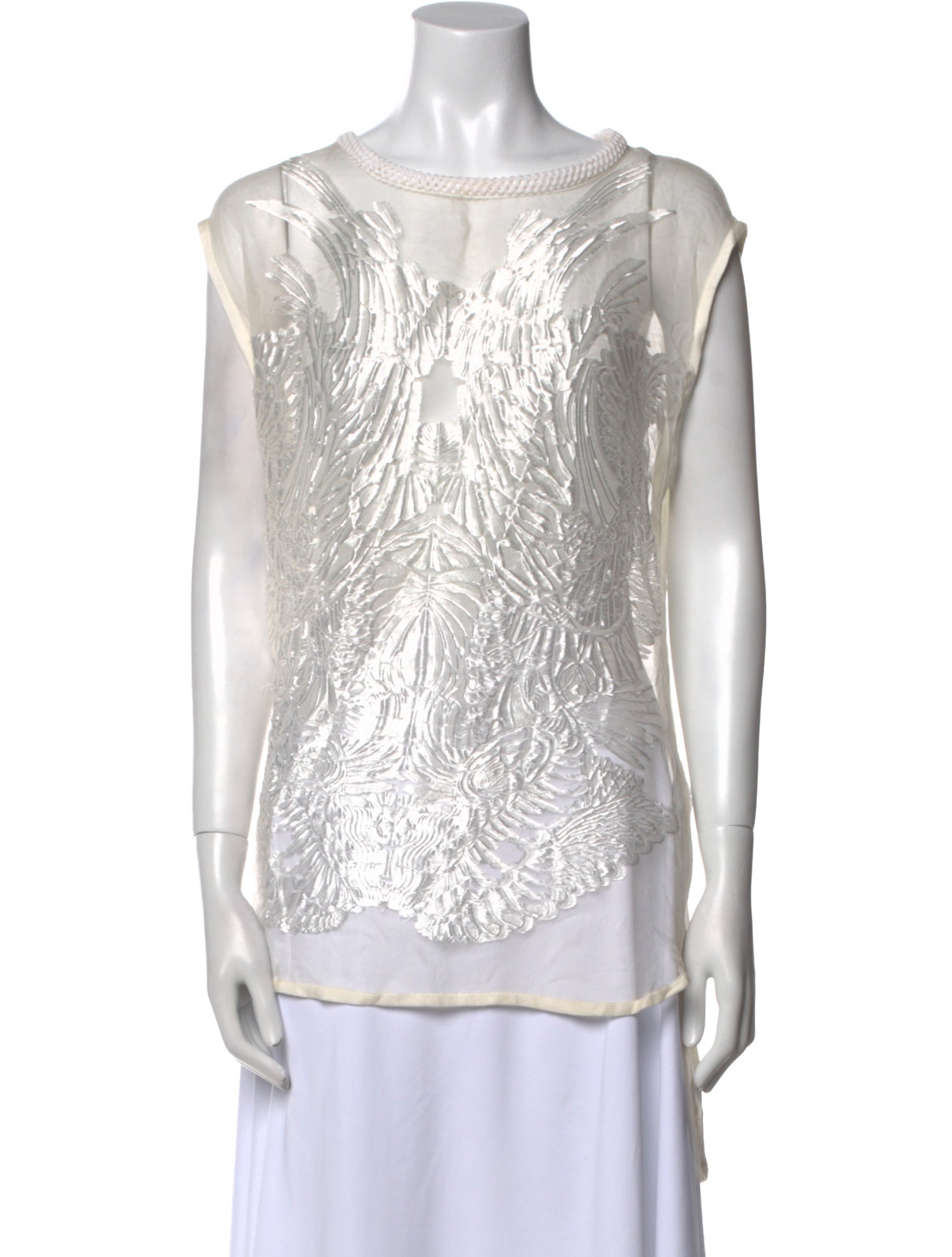 Iro Printed Bateau Neckline Tunic