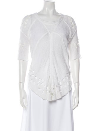 Iro Scoop Neck Three-Quarter Sleeve T-Shirt