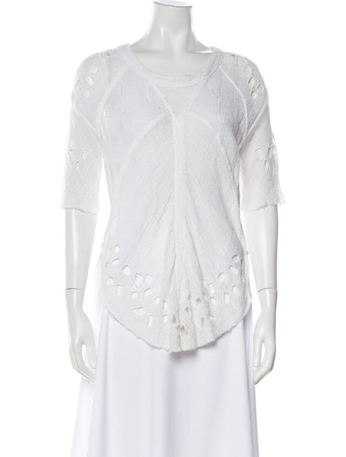 Iro Scoop Neck Three-Quarter Sleeve T-Shirt